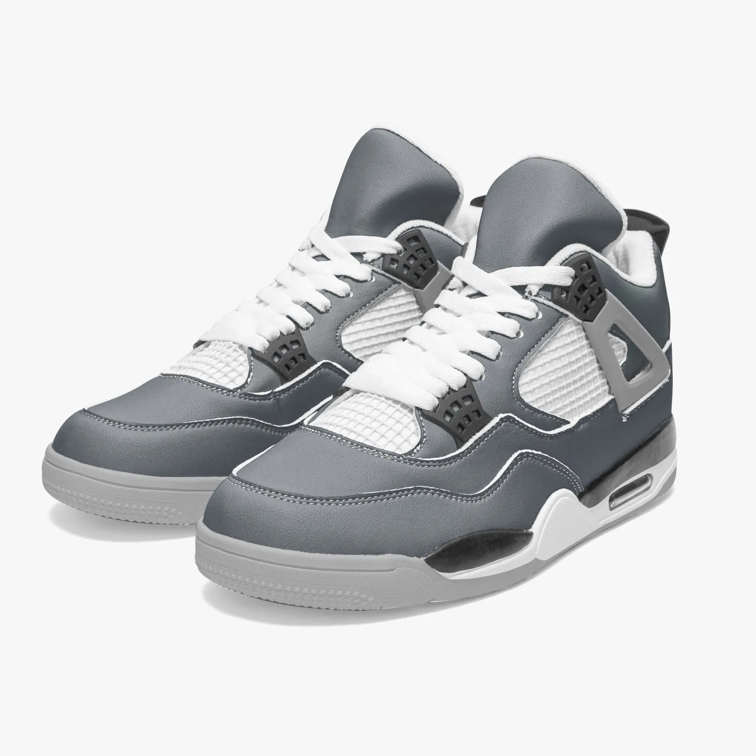 699. AJ4 Basketball Sneakers -Grey Sole