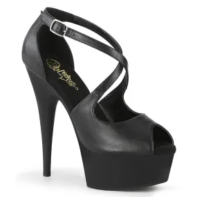 6" Criss-Cross Peep Toe Platform (DELIGHT-621)