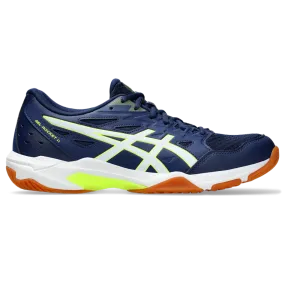 Asics Men's Gel Rocket 11 Indoor Court Shoes Blue Expanse Safety Yellow