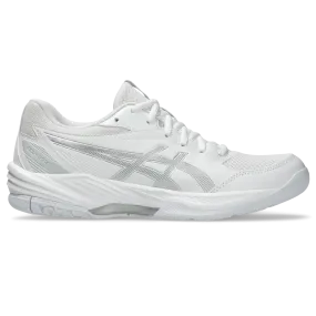 Asics Women's Gel Task 4 Indoor Court Shoes White Pure Silver