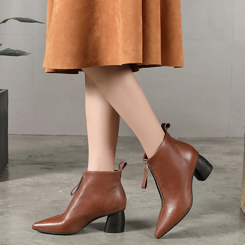 Autumn Winter Pointed High-Heeled Women's Fashion Boots| Gift Shoes