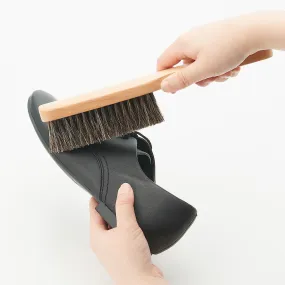 Beech Shoe Horsehair Dusting Brush