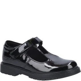 Black Gracie Junior Patent School Shoes