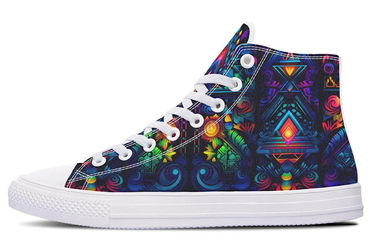 Cyber Lights High Top Shoes