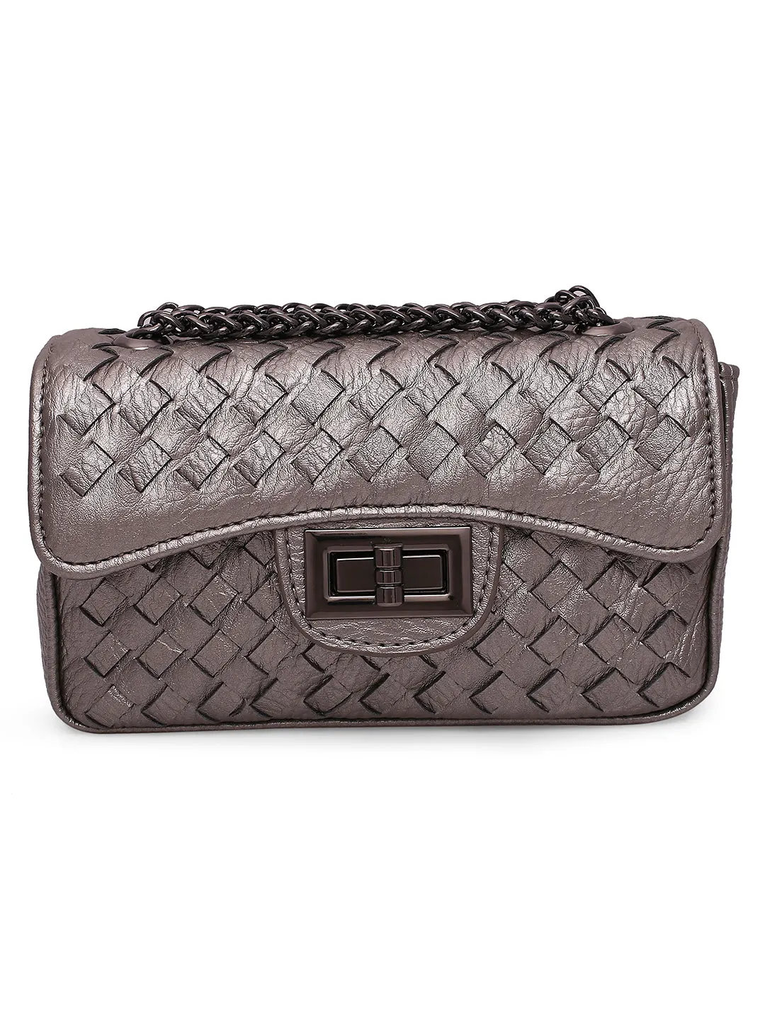 Inc.5 Women Grey  Textured Sling Bag