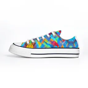 Plaid Pattern Collection - Classic Unisex Low Top Canvas Sneakers