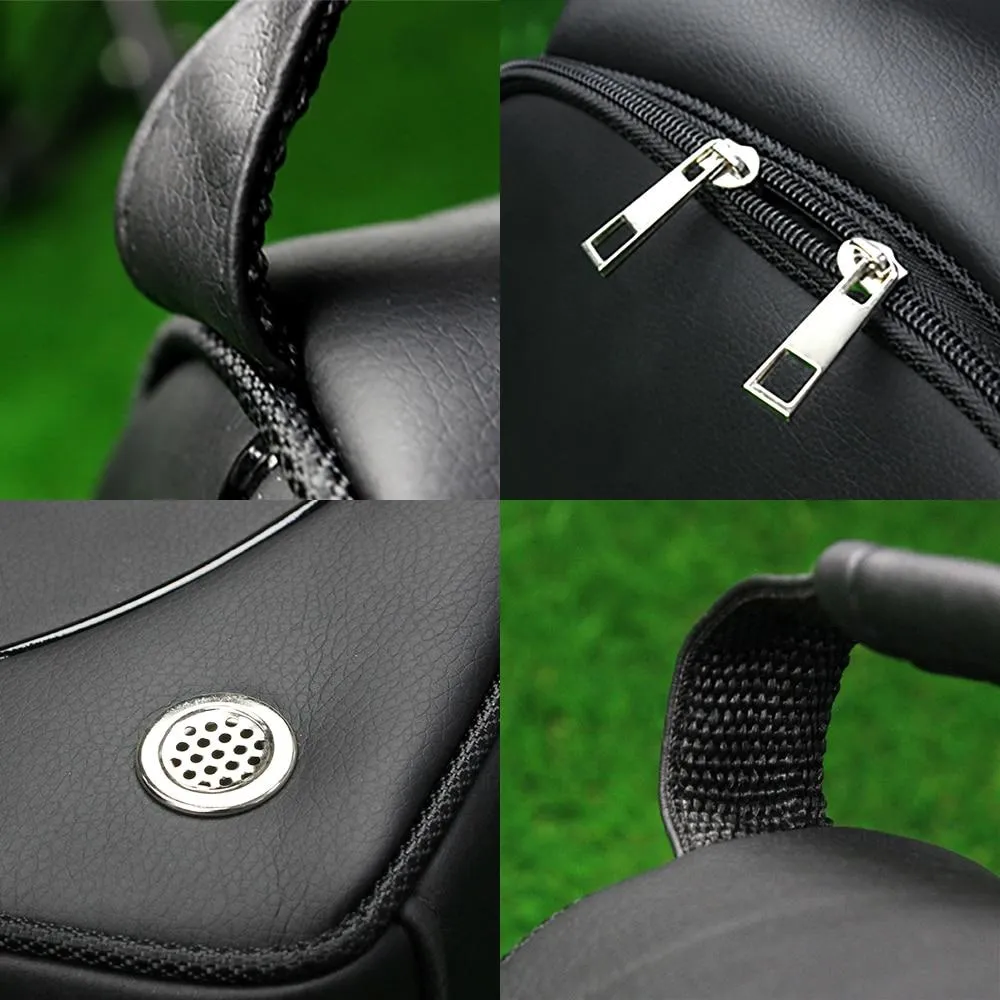 Portable Golf Shoes Leather Travel Bag